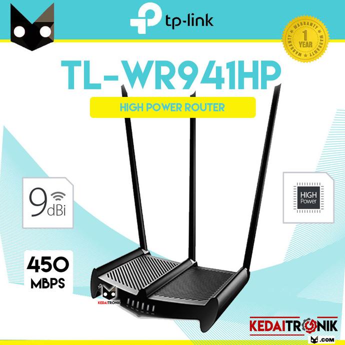 Tp-link TL-WR941HP WALL KILLER 450MBPS TPLINK ROUTER+EXTENDER | Shopee ...