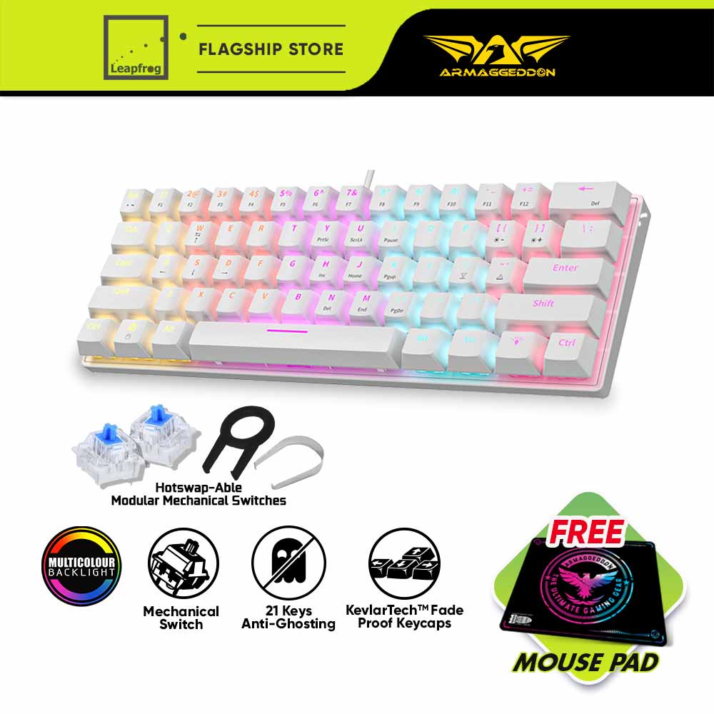 Armaggeddon MKA 1C Neo LED Backlight Mechanical Gaming Keyboard | 61 ...