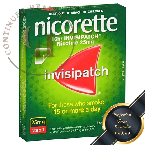 Nicorette 16 hr Invisipatch Step 1 25mg 7 Patches Shopee Malaysia