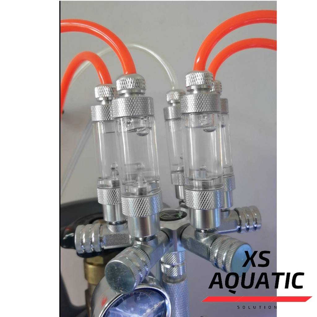 Aquarium CO2-splitterregelklep aquarium CO2-regelverdeler herbruikbare CO2- splitter luchtpompen accessoires voor aquariumplant (2 manieren