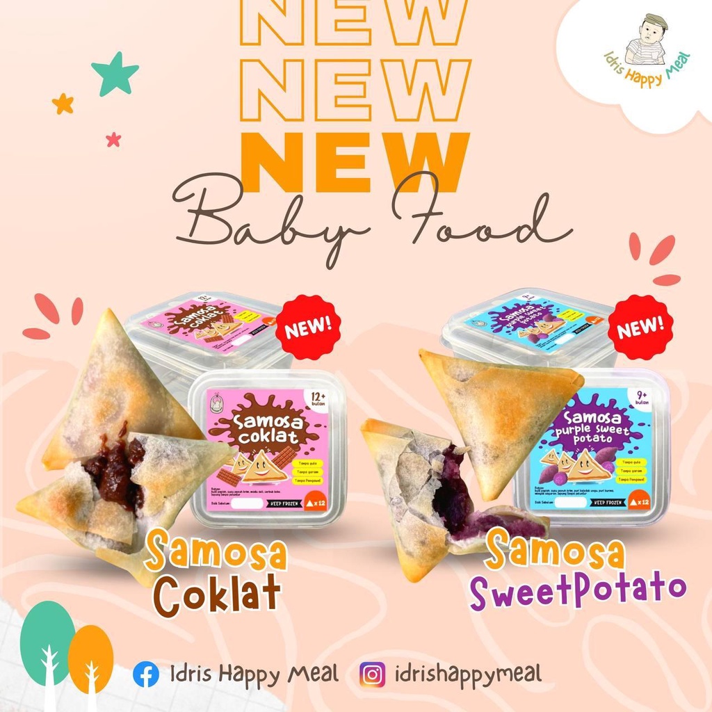 [READY STOCK] IDRIS HAPPY MEAL - SAMOSA BABY FOOD SNACKING 8months ...