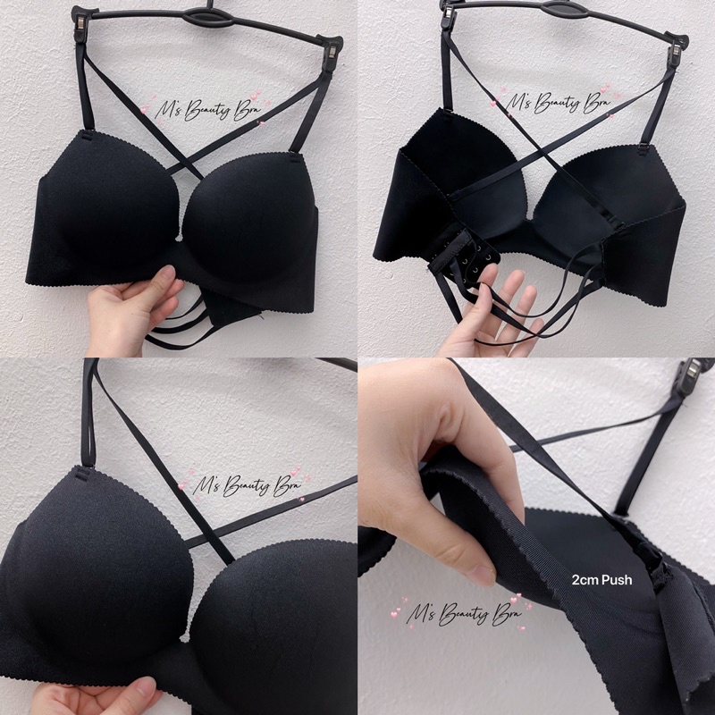 🇲🇾 Ready Stock Sexy Push Up Bra 美背内衣 （No Wired）（3 Hooks）