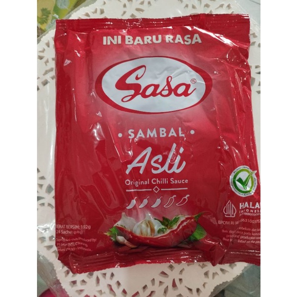 Sambal Sasa Sachet Contains 24 Sachets Shopee Malaysia