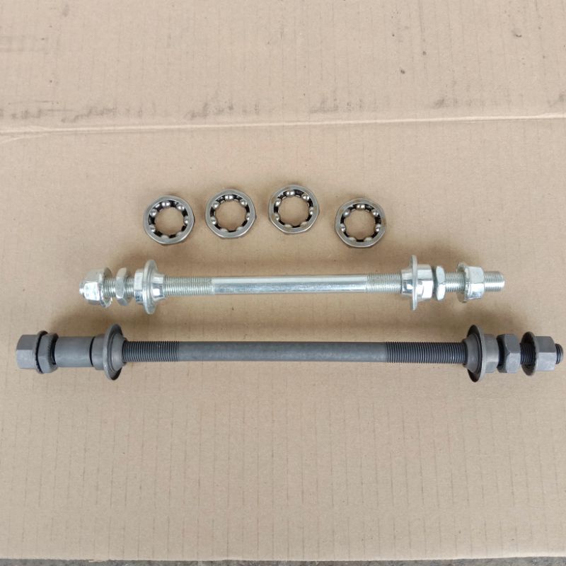 Fat bike Hub Axle Front Rear Steel Solid Spindle Shaft bearing 26x4.0