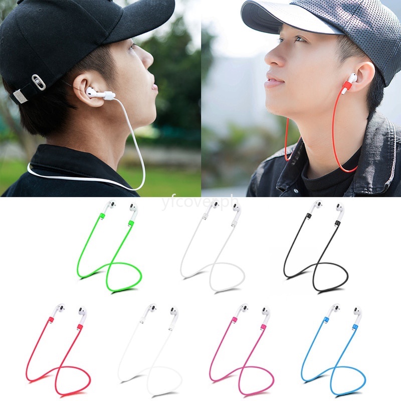 Silicone Anti-lost Protective Rope Earphone Cable Cord Strap Anti Loss ...