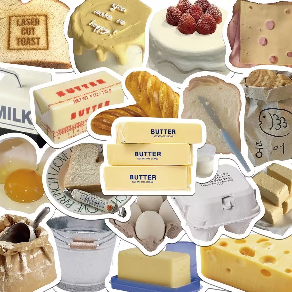 ohaya-63pcs-set-butter-cake-stickers-waterproof-laptop-suitcase