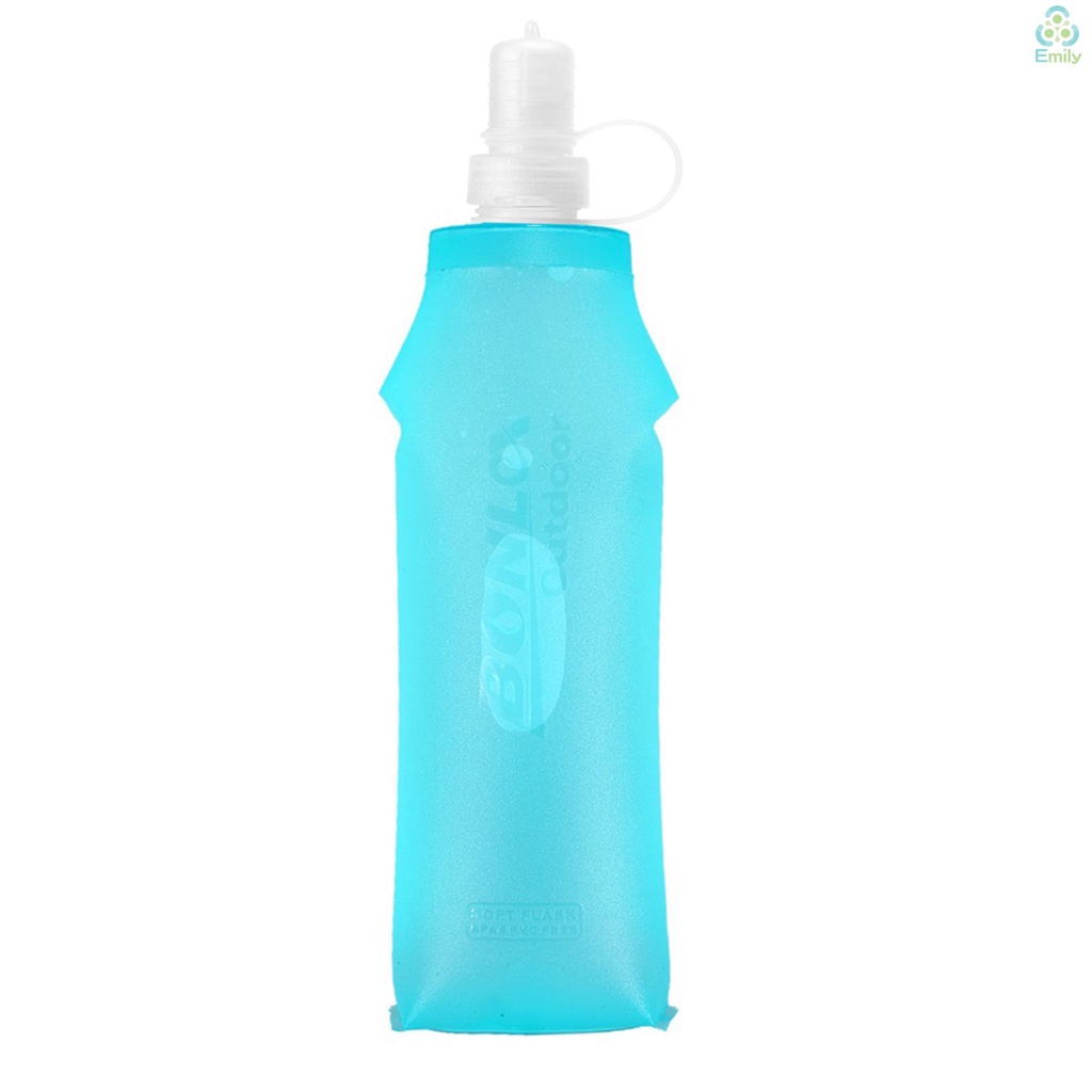 TPU Folding Soft Flask Sport Water Bottle Running Camping Hiking Water