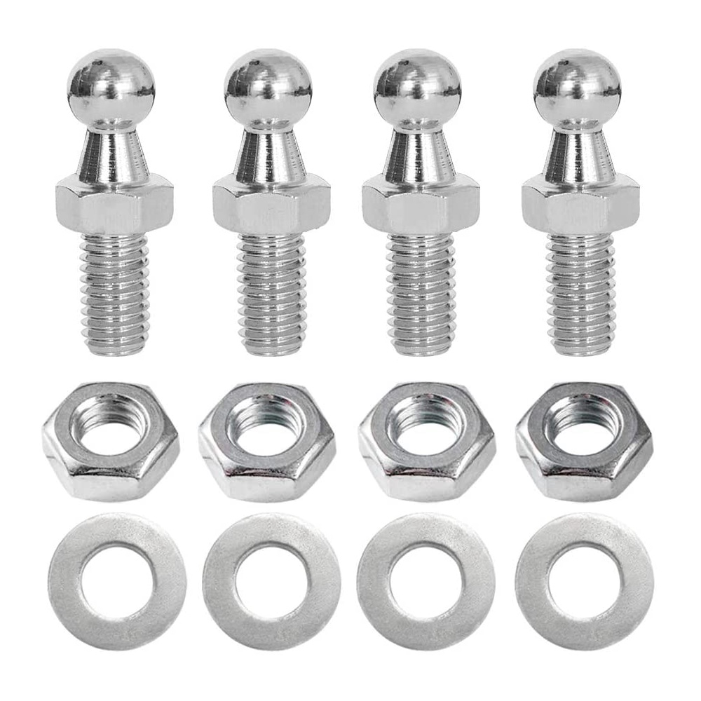 10mm Gas Struts Spring Lift Supports Damper Rod Shocks Universal Screw Nut Washer Bolt End