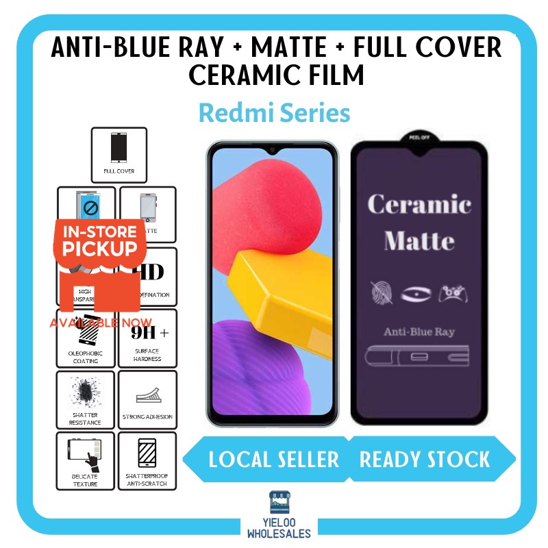 (BELI 2 PERCUMA 1) Redmi Ceramic Film Screen Protector Antiblue Ray