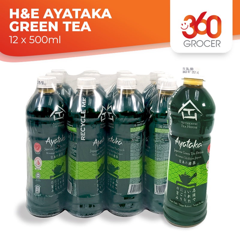 H&E AYATAKA GREEN TEA 12 x 500ML Shopee Malaysia