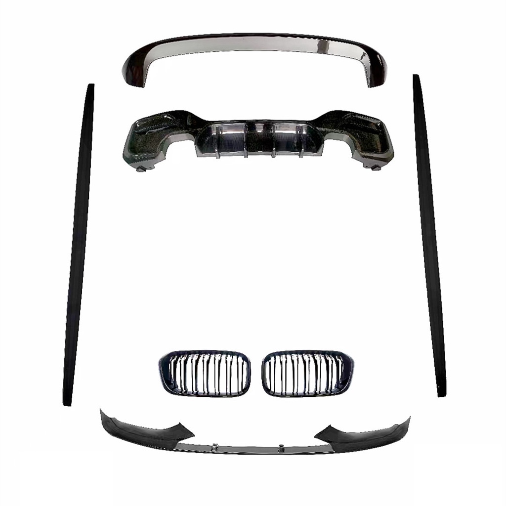 BMW 1 SERIES F20 M SPORT FIT M PERFORMANCE KIT LIP DIFFUSER TRUNK WING ...