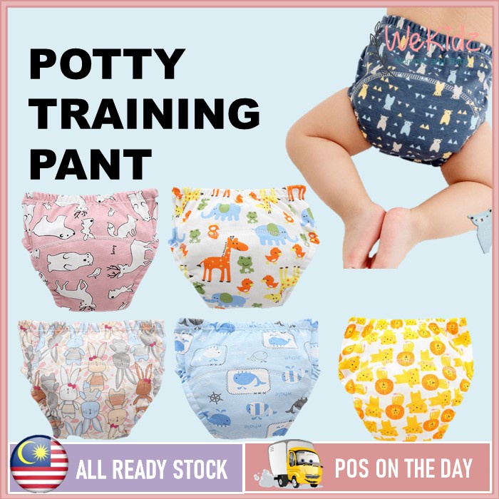 [WeKidz] Potty Training Pants Cloth Diaper Pant Washable Underwear Seluar  Kencing Bayi