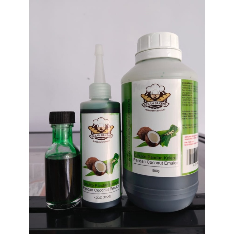 Coconut Pandan Emulco 25gm | 120gm | 500gm My Flavor Brand | Shopee ...