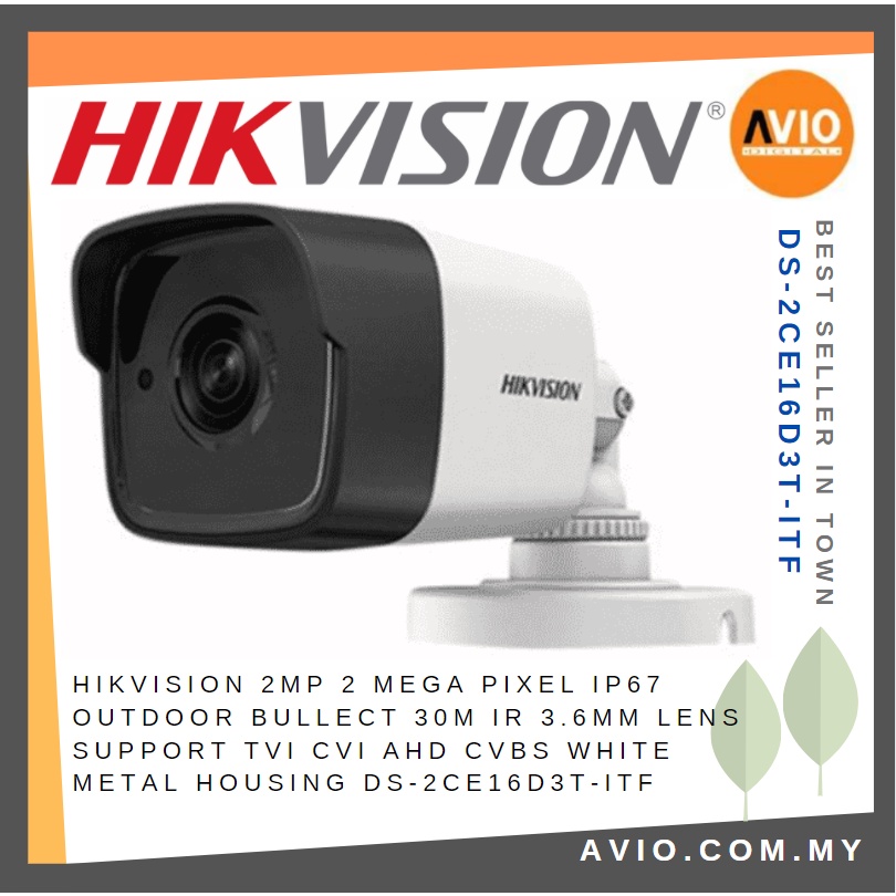 Hikvision DS-2CE56H5T-VPITE 3.6MM 5MP Outdoor Dome Camera - TVI IR Security
