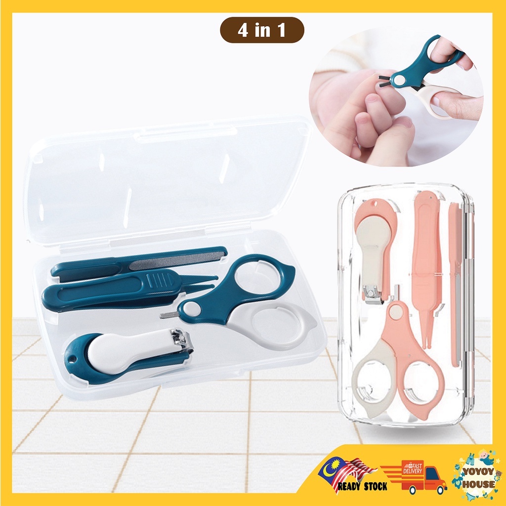 Baby nail clippers store and scissors set