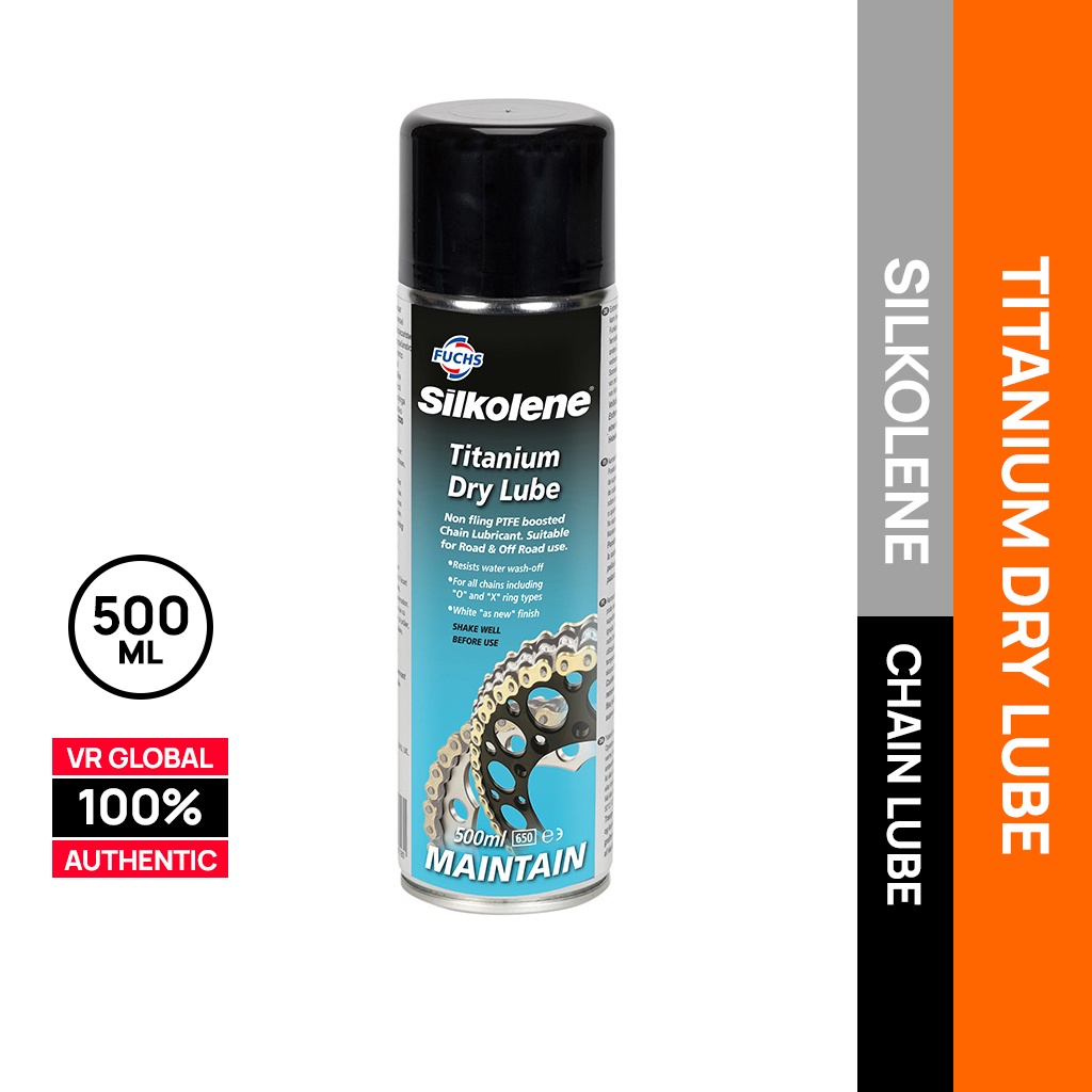 SILKOLENE TITANIUM DRY LUBE PTFE BOOSTED CHAIN LUBRICANT 500ML Shopee