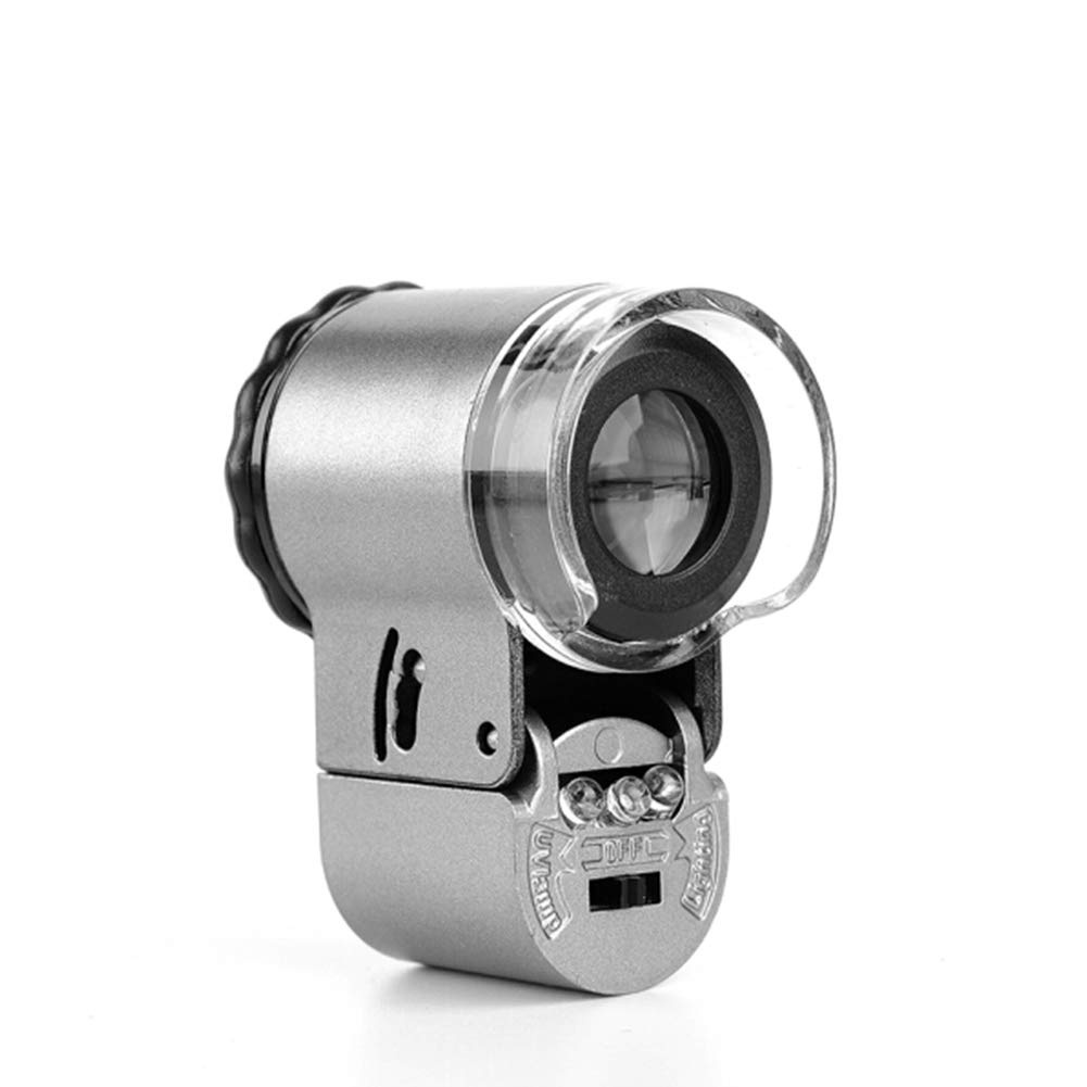 MKR 50X Mini Portable Microscope With Built-In UV and LED Light Pocket ...