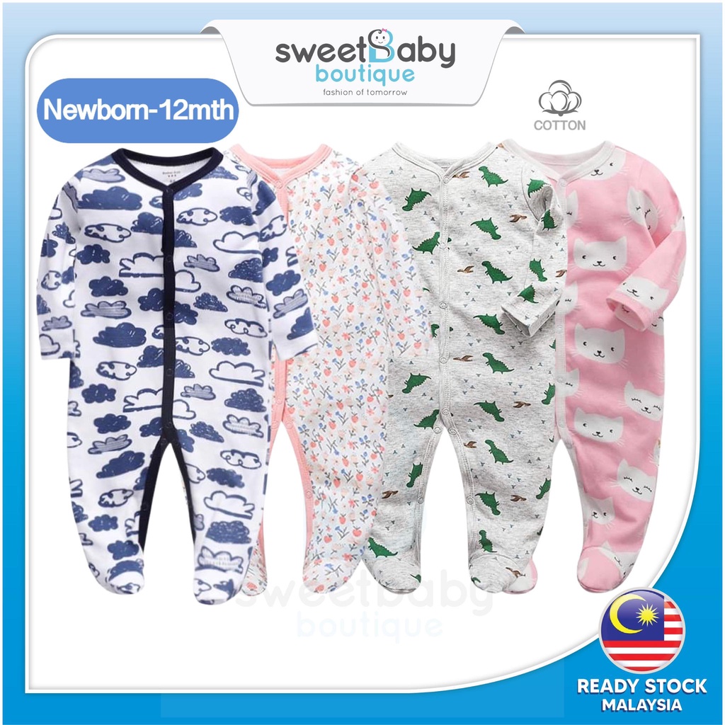Baby Sleepsuit Boy Girl Baby Sleepwear Nightwear Jumpsuit Romper