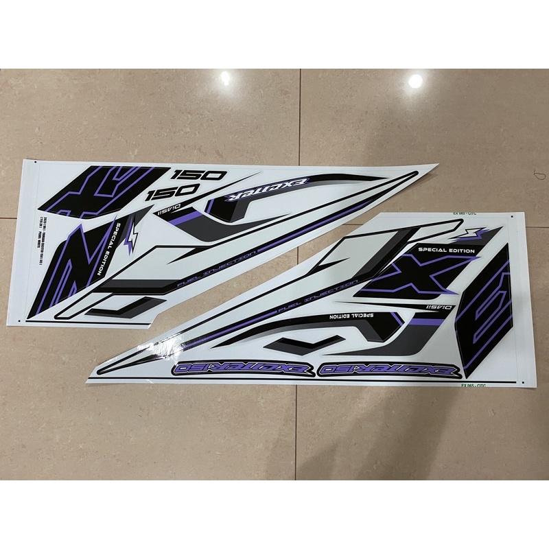 Yamaha y15 v1 v2 exciter body sticker 2023 pearl white | Shopee Malaysia