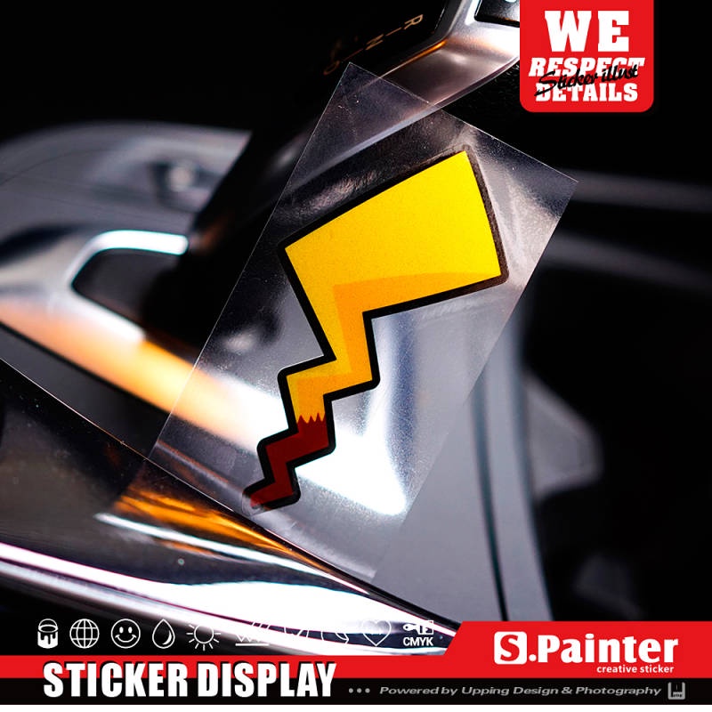 Automobile Sticker Bumper Stickers Paper Creative Pikachu Ear Sticker