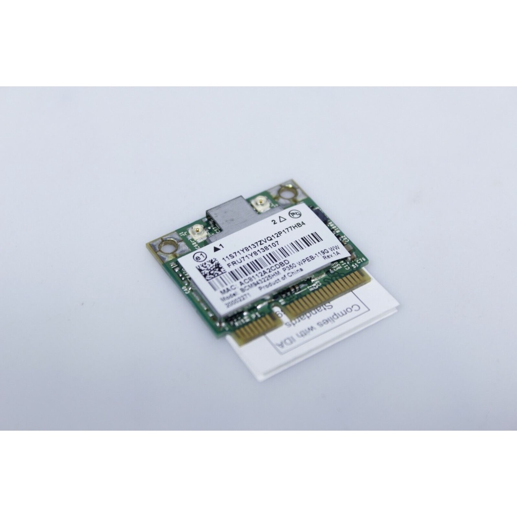 GENUINE BROADCOM BCM943225HM WIRELESS WIFI CARD FRU71Y8138107 DA102889 ...