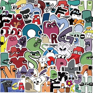 10/52pcs Cartoon Alphabet Lore Funny Cute Stickers Kawaii Decals