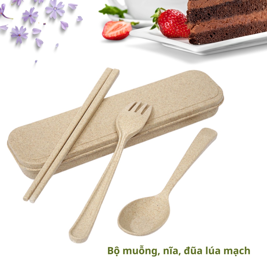 Barley Travel Spoon And Fork Set With Luxury Box Shopee Malaysia