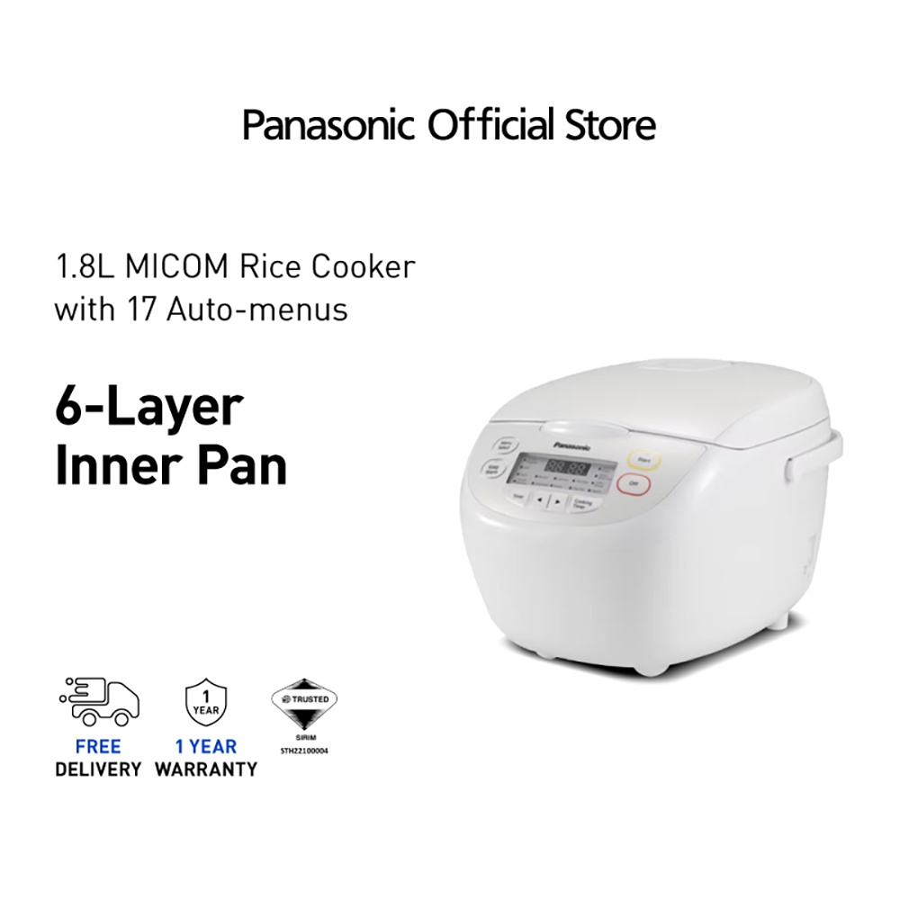 PANASONIC SRCN188 Jar Rice Cooker 1.8L SRCN188WSK 6 Layer Inner Pan