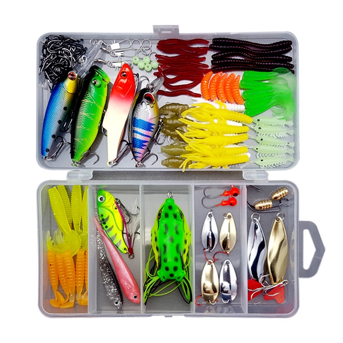 Big Multi Fishing Lure Set Wobblers Artificial Mixed Colors Styles Soft ...