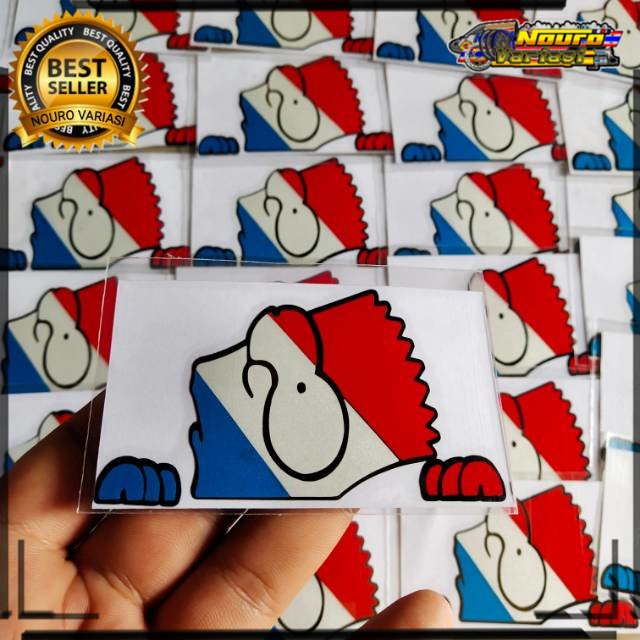 Sticker cutting SIMSON SIMPSONS Cartoon Character visor Helmet THAILAND