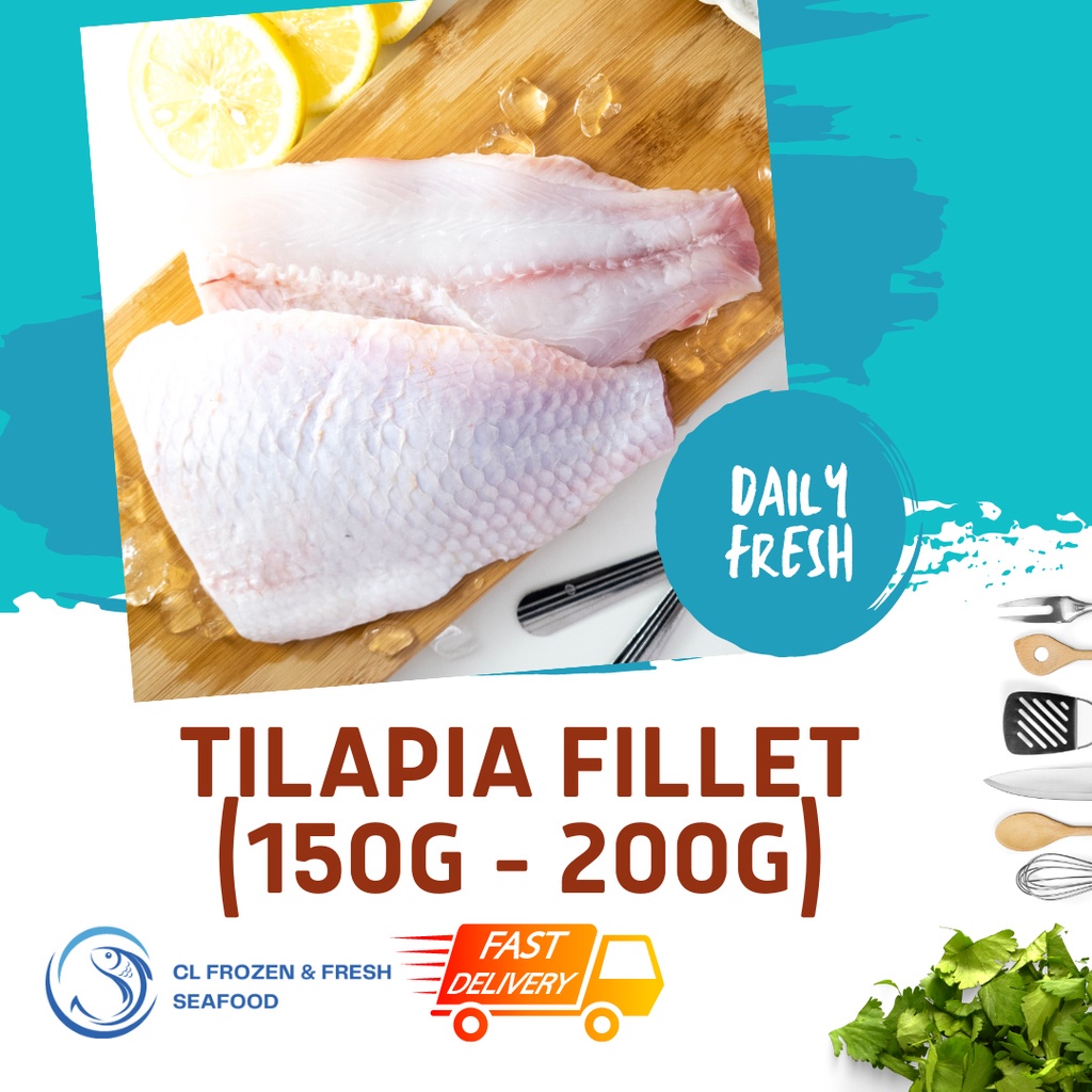 Pantai Remis Fresh Red Tilapia Fillet / Talapia Fillet (140g 160g