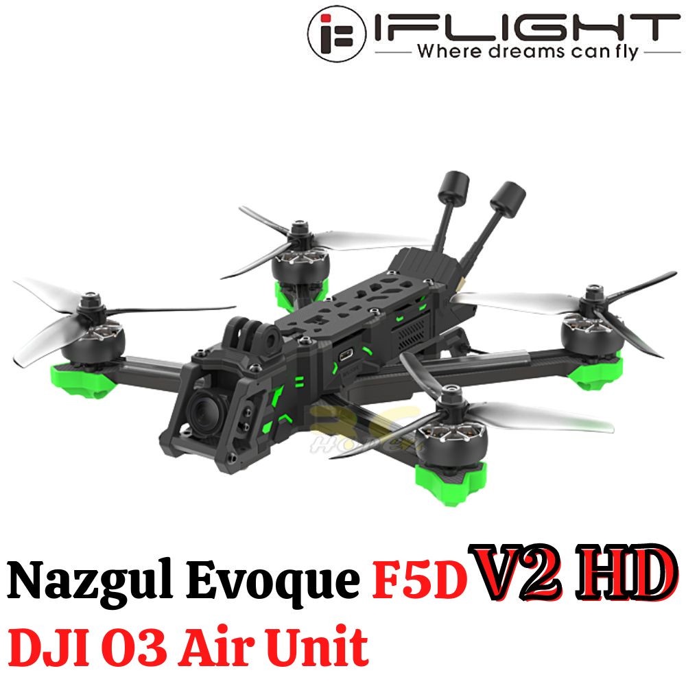 iFlight Nazgul Evoque F5D V2 DeadCat HD 6S 5 Inch FPV Racing Drone With