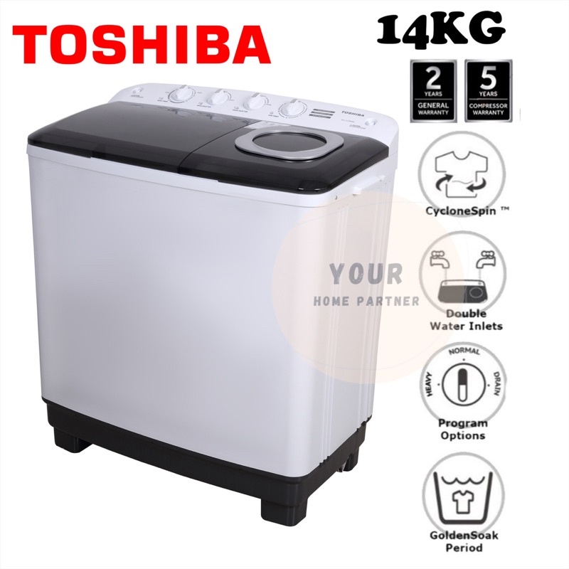 Toshiba Semi Auto Washing Machine 14KG VH-L150MM | Shopee Malaysia