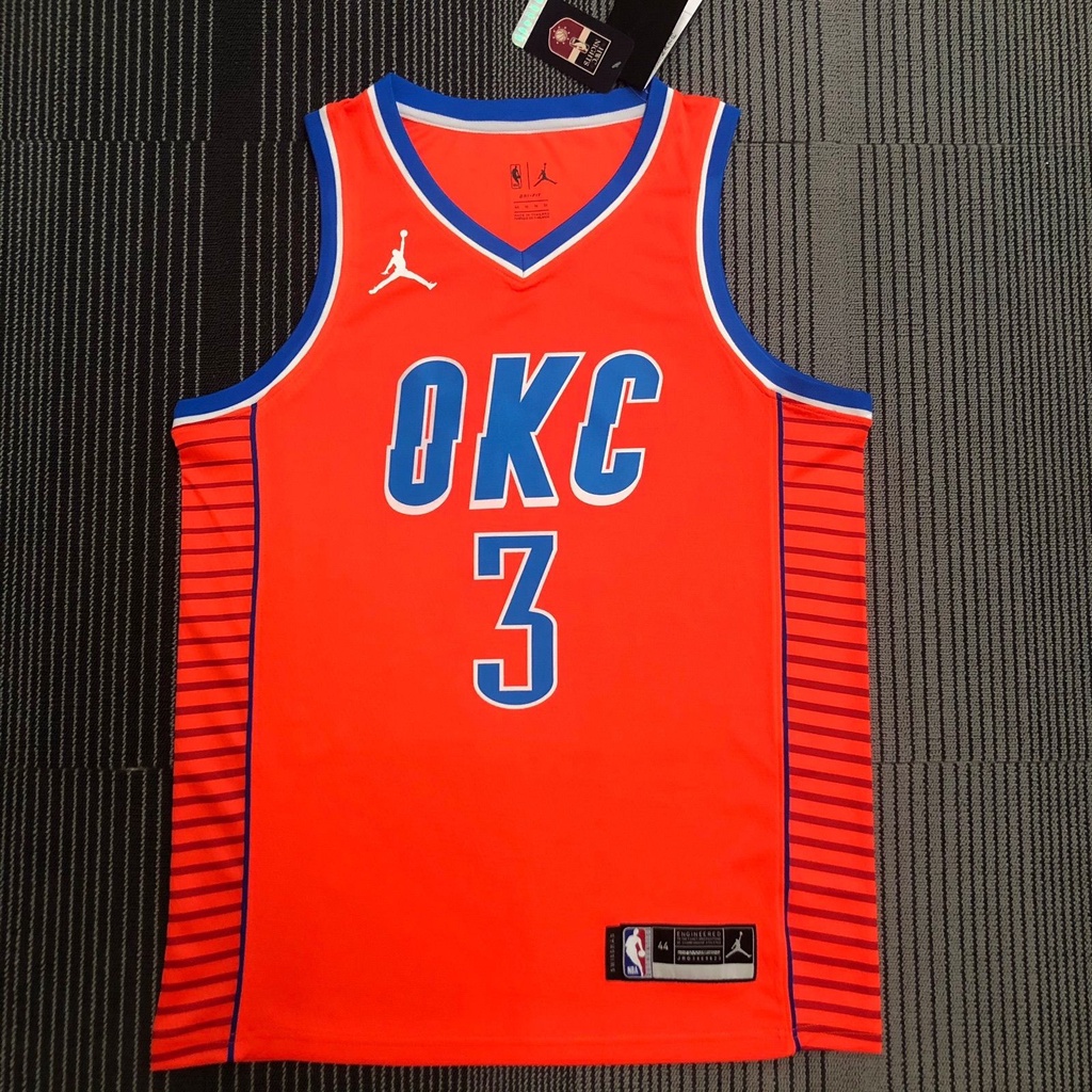 Custom Nike Icon Oklahoma City Thunder Swingman Jersey - 2020-21 M