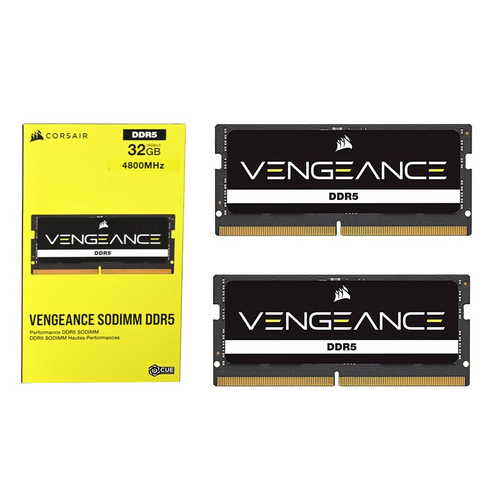 Mémoire DDR5 SODIMM CORSAIR VENGEANCE 32GB 2x16GB 5600MHz Noir