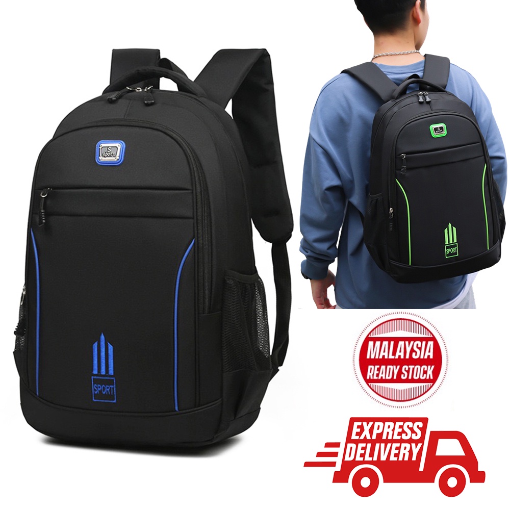 Beg sekolah Large Capacity Backpack Laptop Backpack School Backpack ...