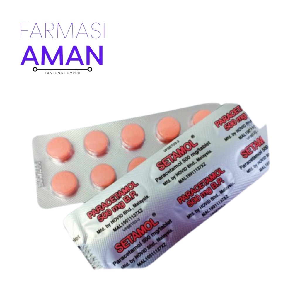 Setamol Paracetamol 500mg Tablet 10's | Shopee Malaysia