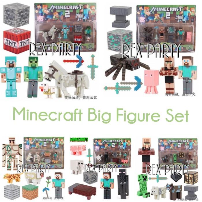 Minecraft Big Figure Set/Big Minecraft Figure Set/ Minecraft Topper ...