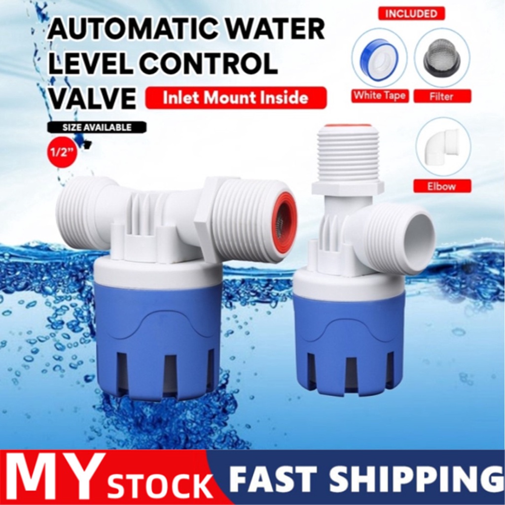 【🇲🇾24h】Automatic Water Level Control Valve Water Float Valve Toilet Float Valve Top & Side Inlet