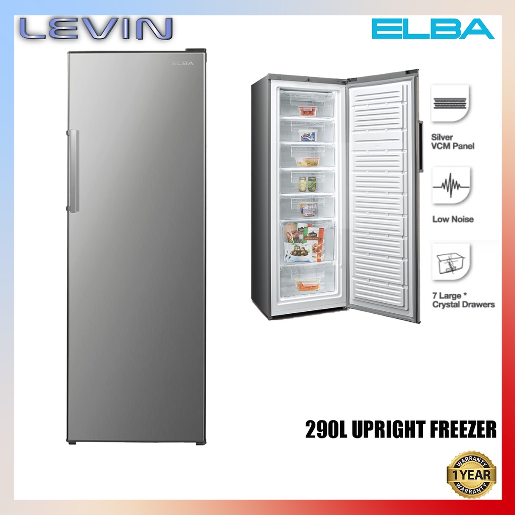 Elba Upright Freezer 220L 290L 570L Fast Cooling Universal Caster Wheel