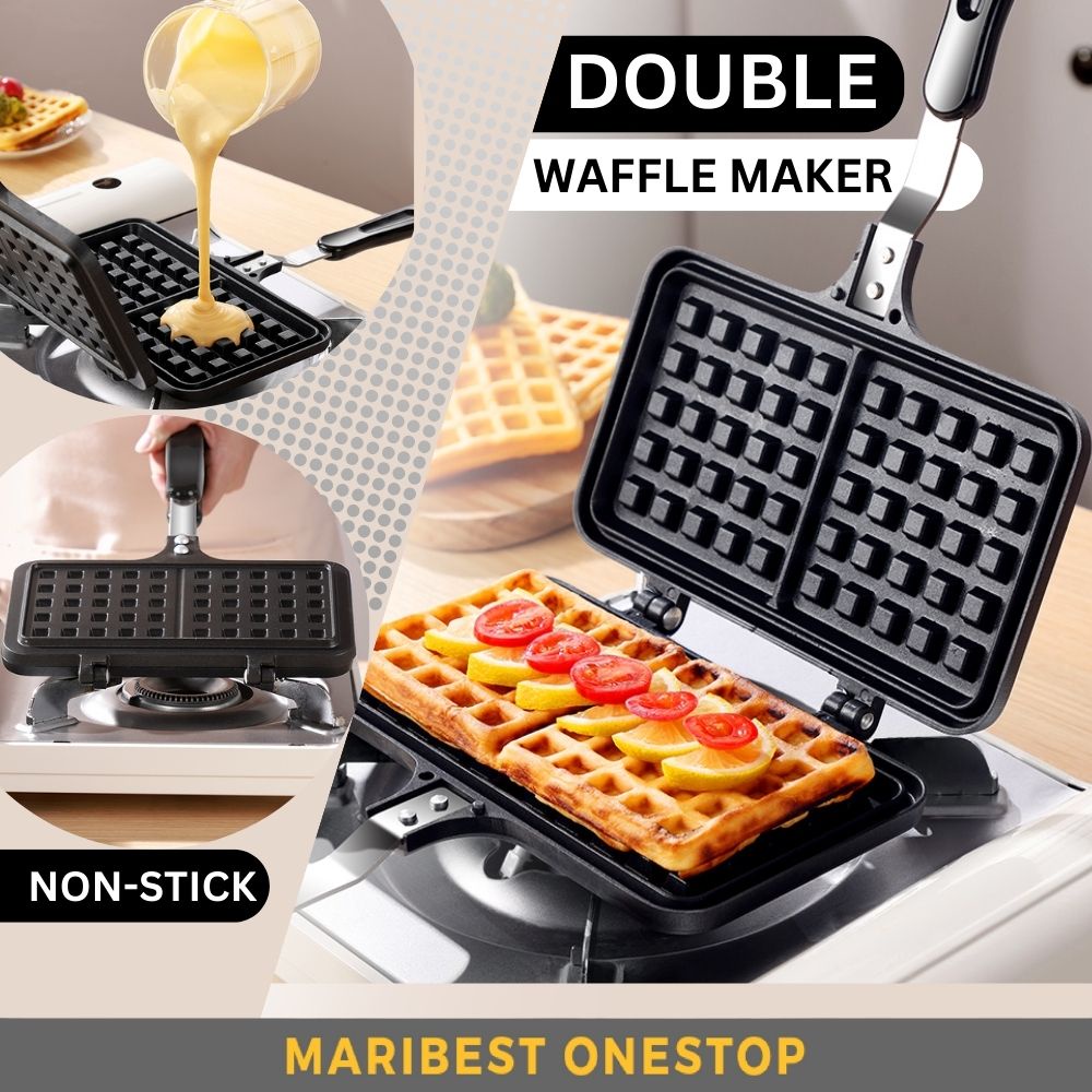 Double Waffle Maker NonStick Pan Household Kitchen Gas Non Stick Iron