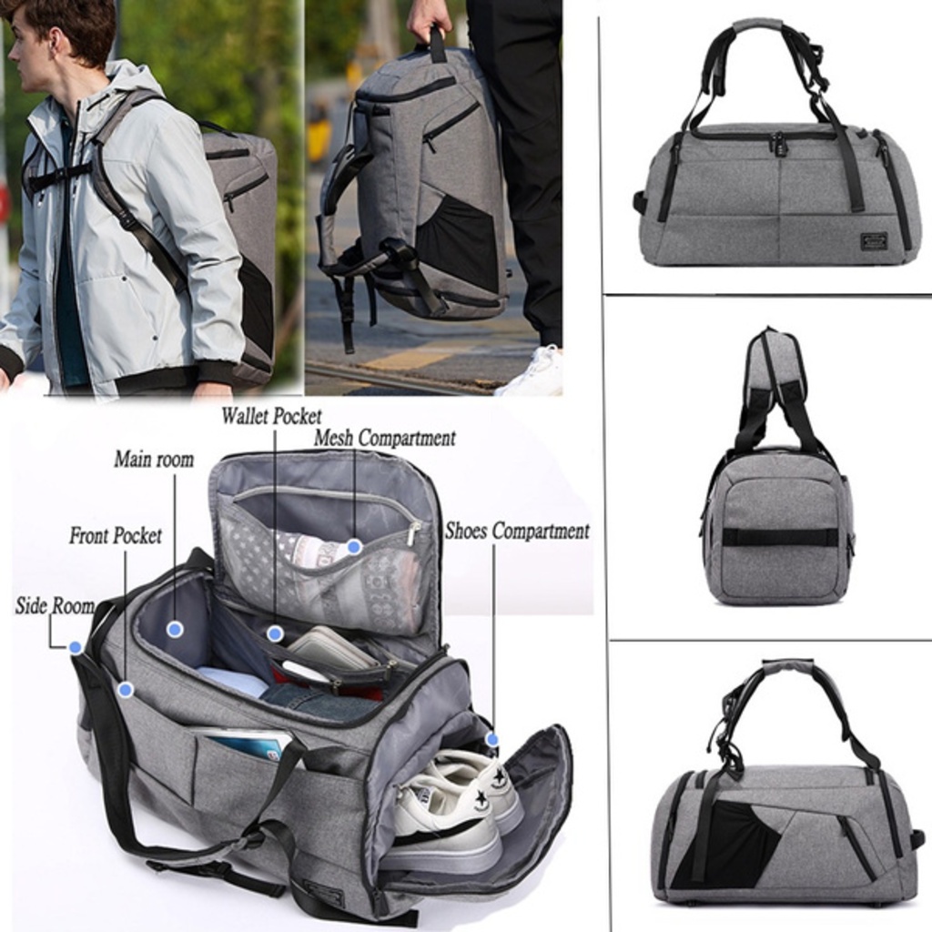 Mens Fashion Gym Bag Outdoor Multifunction Sports Bags Woman Fitness
