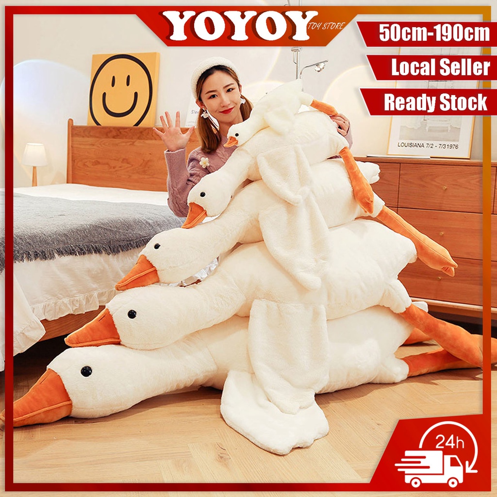 YOYOY 50CM190CM Big white goose plushie funny soft toy Tiktok hot