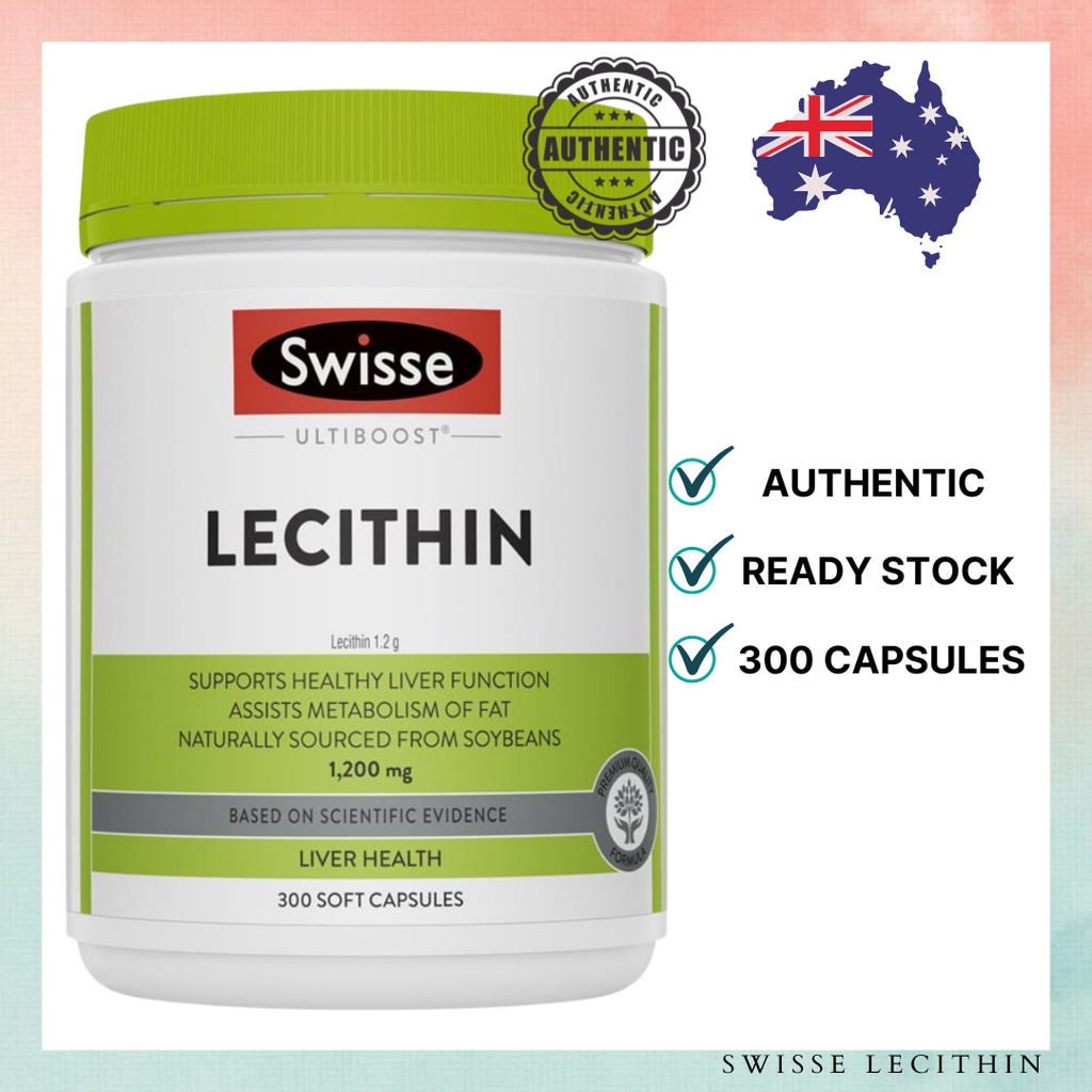 Swisse Lecithin Support Liver Function Assist Metabolism Fat 300