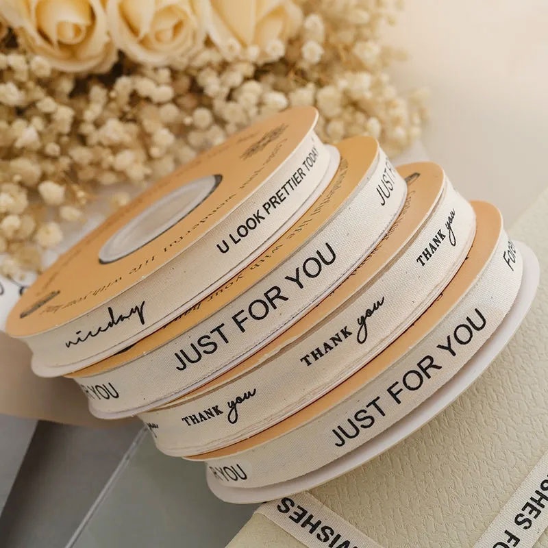 DIY Wrapping Material Silk Ribbon Letter Silk Ribbon Gift Packing ...