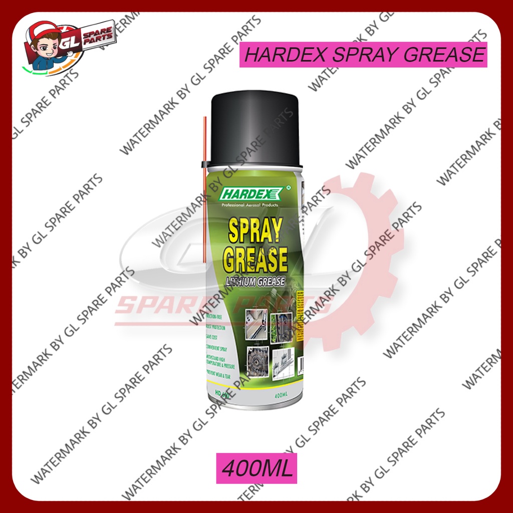 HARDEX SPRAY GREASE LITHIUM GREASE HD600 400ML Shopee Malaysia