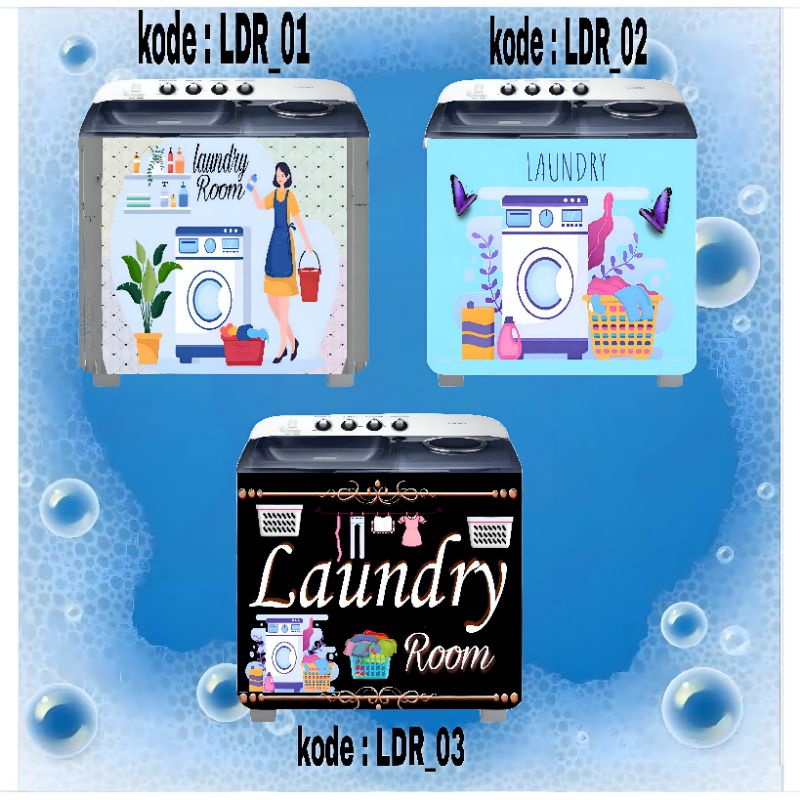MESIN Laundry motif washing machine sticker | Shopee Malaysia