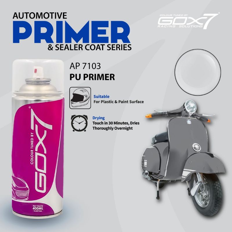 GOX7 AP7103 Series Spray Paint PU Primer Undercoat (Plastic&Paint