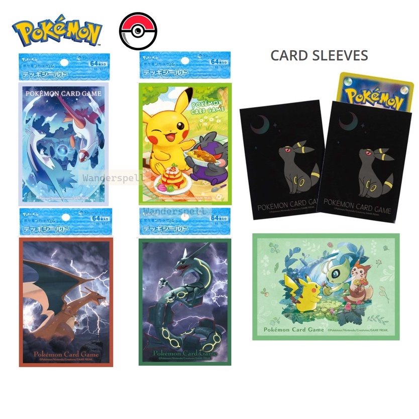 Official Pokmon Center Japan Crayon Mimikyu Card Sleeves  64 Count,  Glossy, Standard Size Team Rocket's Mimikyu Pokmon TCG Cards