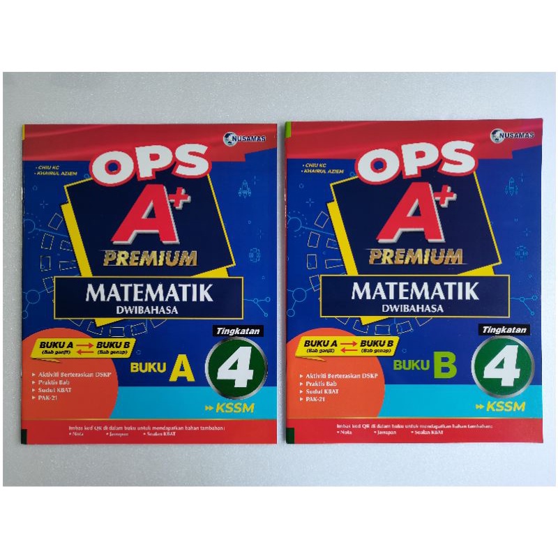 [2022] Buku Latihan OPS A+ Premium Matematik Tingkatan 4 KSSM Dwibahasa